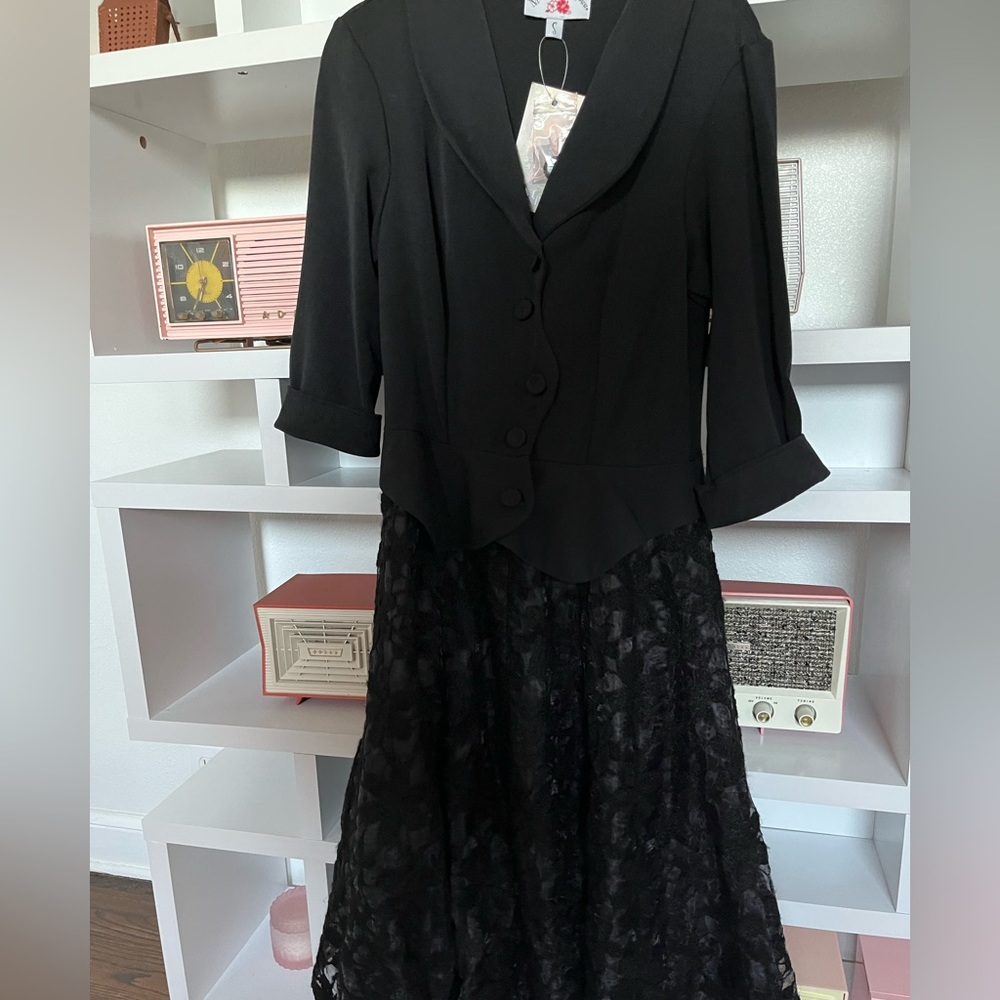 Miss candyfloss small peplum swing dress